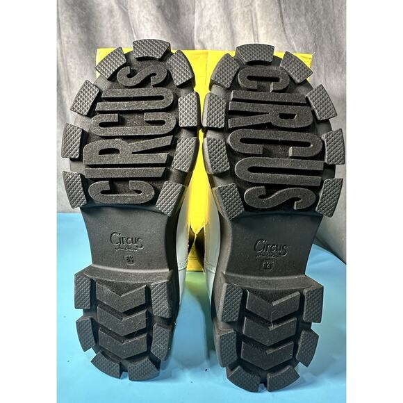 Circus by Sam Edelman Womens Darielle White Ankle Boots 8 1/2 MedNew box damage - Picture 7 of 8